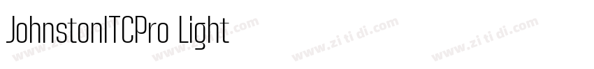 JohnstonITCPro Light字体转换